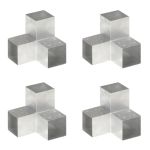 Conectori grindă, formă Y, 4 buc, 101x101 mm, metal galvanizat GartenMobel Dekor