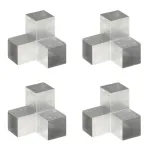 Conectori grindă, formă Y, 4 buc, 101x101 mm, metal galvanizat GartenMobel Dekor