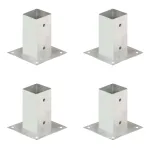 Suporți stâlp, 4 buc., metal galvanizat, 71 mm GartenMobel Dekor