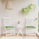 Perne de scaun, 2 buc., 50x50x7 cm, textil, model frunze GartenMobel Dekor
