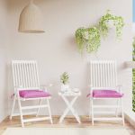 Perne de scaun, 2 buc., roz, 50x50x7 cm, textil oxford GartenMobel Dekor
