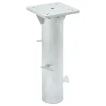 Suport umbrelă în pământ, argintiu, 16x16x39,5 cm, oțel GartenMobel Dekor