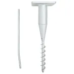 Suport umbrelă în pământ cu tijă, 16x16x52 cm, oțel GartenMobel Dekor