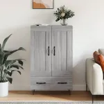 Dulap gri Sonoma 69,5x31x115 cm, lemn prelucrat GartenMobel Dekor