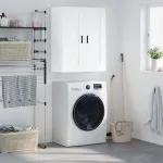 Dulap montat pe perete, alb, 69,5x34x90 cm, lemn prelucrat GartenMobel Dekor