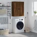 Dulap pe perete, stejar maro, 69,5x34x90 cm, lemn prelucrat GartenMobel Dekor