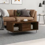 Măsuță de cafea, stejar maro, 90x50x36,5 cm, lemn prelucrat GartenMobel Dekor