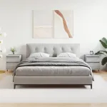 Noptiere, 2 buc., gri sonoma, 40x35x50 cm, lemn compozit GartenMobel Dekor