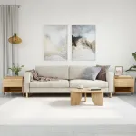 Mese de cafea 2 buc. stejar sonoma 50x46x50 cm lemn compozit GartenMobel Dekor