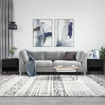 Măsuțe de cafea, 2 buc., negru, 50x46x50 cm, lemn compozit GartenMobel Dekor