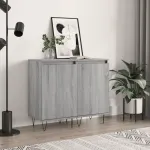 Servante, 2 buc., gri sonoma, 40x35x70 cm, lemn prelucrat GartenMobel Dekor