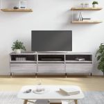 Comodă TV, gri sonoma, 150x30x44,5 cm, lemn prelucrat GartenMobel Dekor