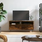 Comodă TV, stejar fumuriu, 100x34,5x44,5 cm, lemn prelucrat GartenMobel Dekor