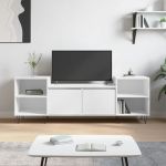 Comodă TV, alb, 160x35x55 cm, lemn prelucrat GartenMobel Dekor
