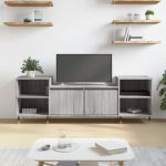 Comodă TV, gri sonoma, 160x35x55 cm, lemn prelucrat GartenMobel Dekor