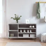 Pantofar, gri beton, 102x36x60 cm, lemn prelucrat GartenMobel Dekor