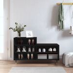 Pantofar, negru, 102x36x60 cm, lemn compozit GartenMobel Dekor