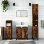Dulap de baie, stejar sonoma, 58x33x60 cm, lemn prelucrat GartenMobel Dekor