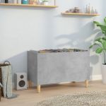 Dulap pentru discuri, gri beton, 74,5x38x48 cm, lemn prelucrat GartenMobel Dekor