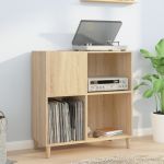 Dulap pentru discuri stejar sonoma 84,5x38x89 cm lemn compozit GartenMobel Dekor