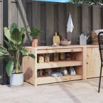 Dulap bucătărie de exterior, 106x55x64 cm, lemn masiv pin GartenMobel Dekor