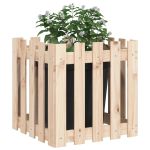 Jardinieră grădină design gard, 50x50x50 cm, lemn masiv de pin GartenMobel Dekor