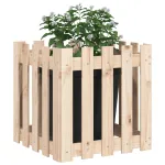 Jardinieră grădină design gard, 50x50x50 cm, lemn masiv de pin GartenMobel Dekor