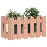 Jardinieră grădină design gard, 60x30x30 cm, lemn masiv douglas GartenMobel Dekor