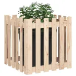 Jardinieră grădină design gard, 60x60x60 cm, lemn masiv de pin GartenMobel Dekor