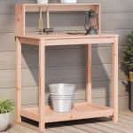 Masă de plantare cu rafturi 82,5x50x109,5 cm lemn masiv douglas GartenMobel Dekor
