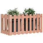 Pat înălțat grădină cu design gard 100x50x50 cm lemn douglas GartenMobel Dekor