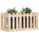 Pat înălțat grădină design gard 100x50x50 cm lemn de pin tratat GartenMobel Dekor