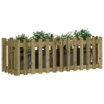 Pat înălțat grădină design gard 150x50x50 cm lemn impregnat pin GartenMobel Dekor