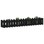 Pat înălțat grădină design gard 200x30x30 cm lemn impregnat pin GartenMobel Dekor