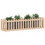 Pat înălțat grădină design gard 200x50x50 cm lemn impregnat pin GartenMobel Dekor