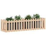 Pat înălțat grădină design gard 200x50x50 cm lemn impregnat pin GartenMobel Dekor