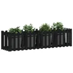 Pat înălțat grădină design gard 200x50x50 cm lemn impregnat pin GartenMobel Dekor