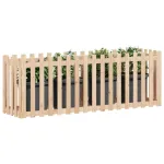 Pat înălțat grădină design gard 200x50x70 cm lemn impregnat pin GartenMobel Dekor