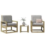 Set mobilier de grădină, 3 piese, lemn de pin impregnat GartenMobel Dekor