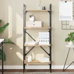 Bibliotecă cu 4 niveluri, stejar sonoma, 56x31,5x138,5 cm, lemn GartenMobel Dekor