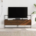 Dulap TV montat pe perete, stejar maro, 100,5x30x51 cm, lemn GartenMobel Dekor