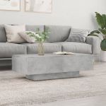 Măsuță de cafea, gri beton, 100x49,5x31 cm, lemn prelucrat GartenMobel Dekor