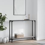 Măsuță consolă, gri sonoma, 100x22,5x75 cm, lemn prelucrat GartenMobel Dekor