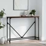 Măsuță consolă, stejar fumuriu, 102x22,5x75 cm, lemn prelucrat GartenMobel Dekor