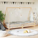 Cadru de pat pentru copii, 80x200 cm, lemn masiv de pin  GartenMobel Dekor