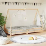 Cadru pat pentru copii, 90x200 cm, lemn masiv de pin GartenMobel Dekor