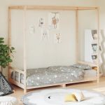 Cadru pat pentru copii, 90x200 cm, lemn masiv de pin GartenMobel Dekor