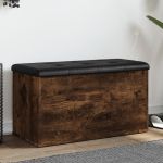 Bancă de depozitare, stejar fumuriu, 82x42x45 cm lemn prelucrat GartenMobel Dekor