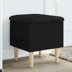 Bancă de pantofi, negru, 42x42x46 cm, lemn prelucrat GartenMobel Dekor