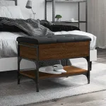 Bancă de pantofi, stejar maro, 62x42x45 cm, lemn prelucrat GartenMobel Dekor